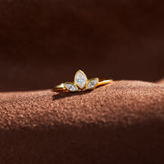 triple teardrop ring