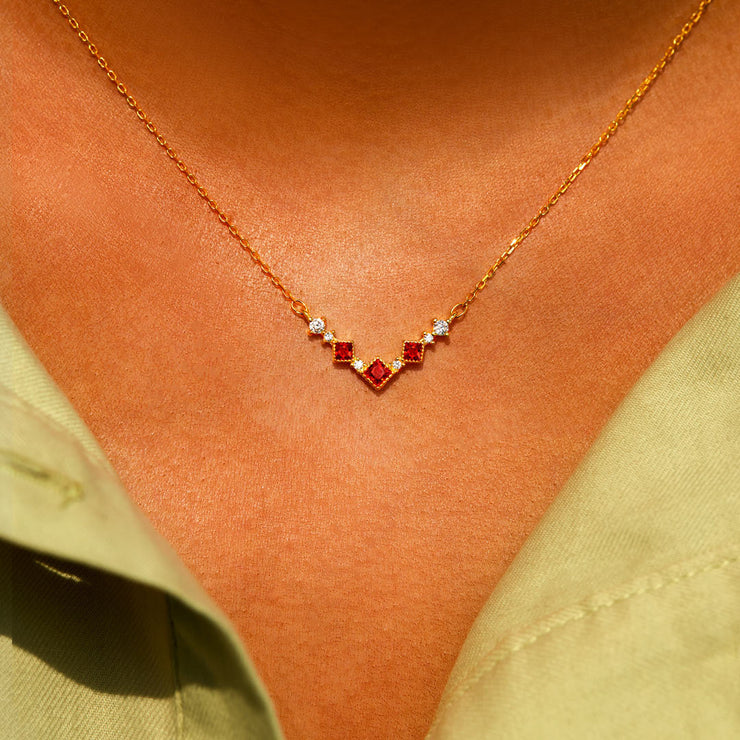 Flame Necklace-Girl You're Fire Pick-Me-Up 