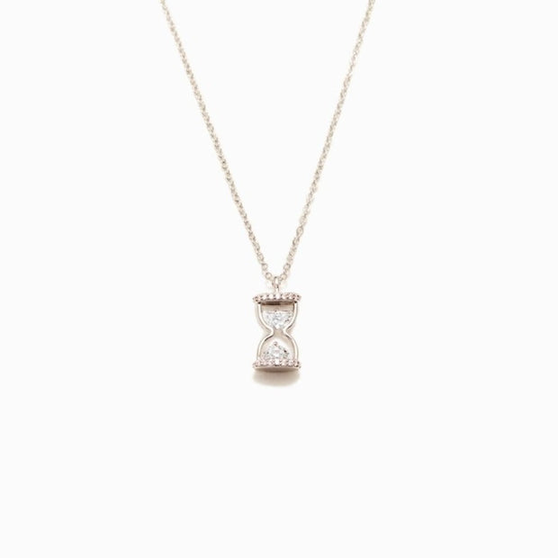 Every Second Every Minute Hourglass Necklace