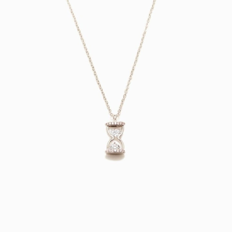 Every Second Every Minute Hourglass Necklace