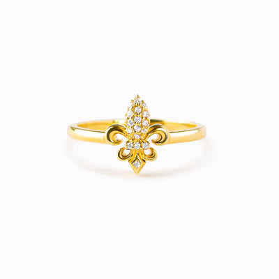 Fleur De Lis Ring - Our Lives Are Tied Together 