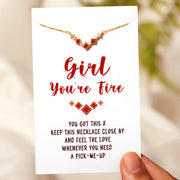 Flame Necklace-Girl You're Fire Pick-Me-Up 