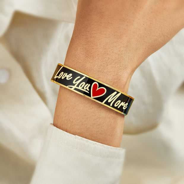 Love You More Letters Bangle